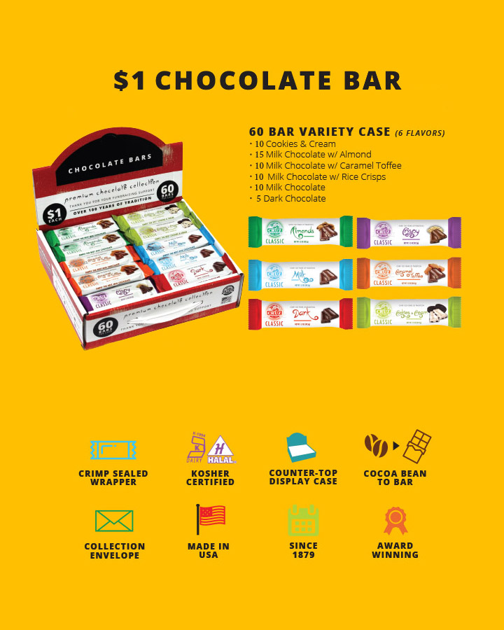 in-hand chocolate bars